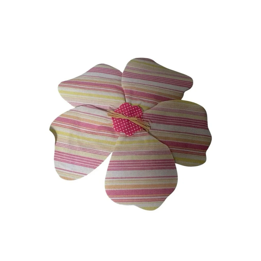 Pottery Barn Fabric Flower Wall Hangings, set of 8- Easter Spring Baby Bloom New